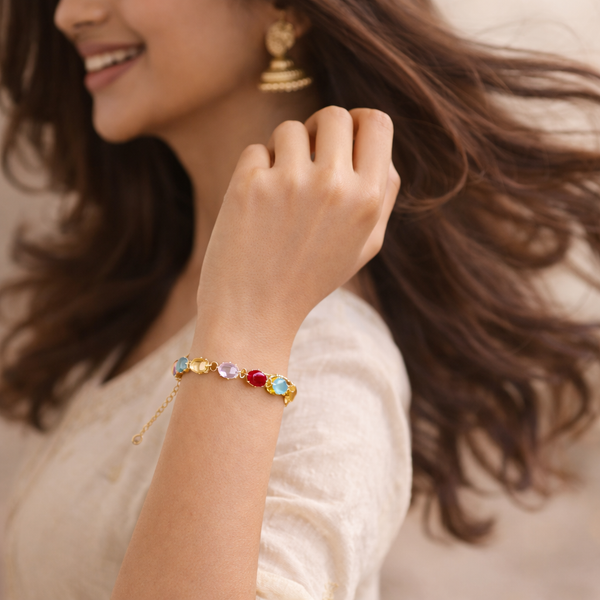 Rainbow Radiance Crystal Bracelet