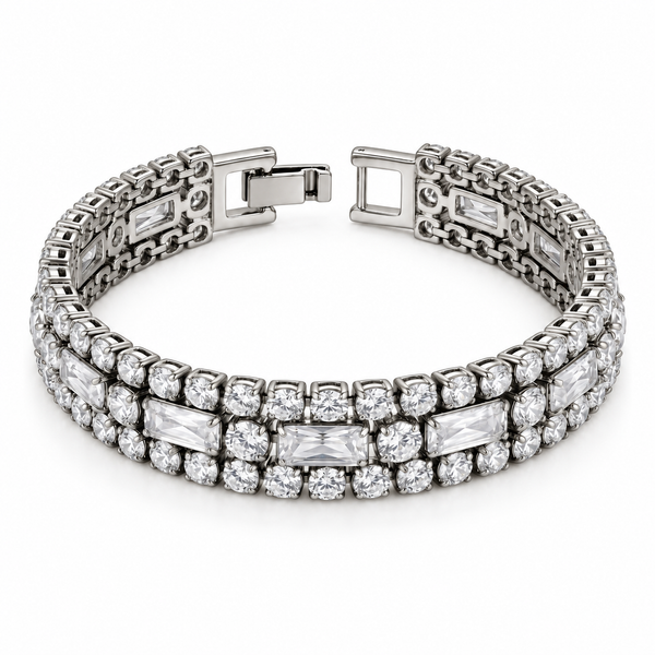 Multilayer Lumere Nene Bracelet Silver