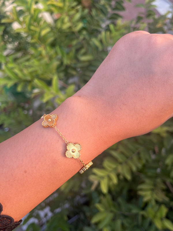 Gold Clover Bracelet