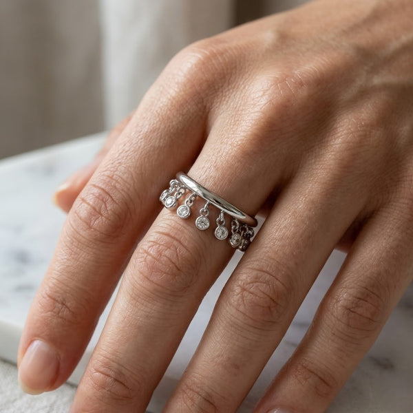 Silver Tassel Ring