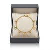 Halo Heart Charms Bracelet