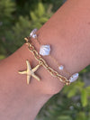 Shell Struck Chain Bracelet
