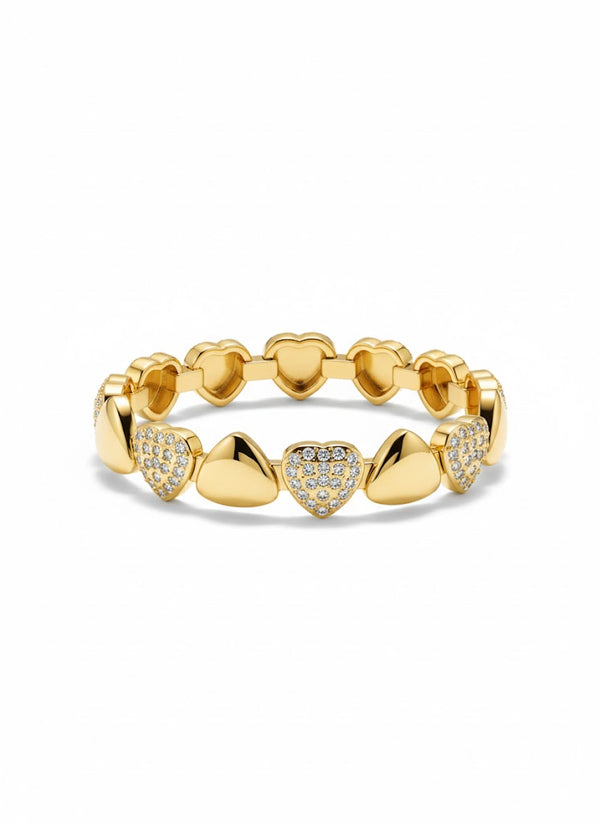 Petal Link Stud Bangle