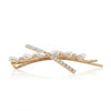 Intersection Pearl slide Hair Pin hair clip worn on model – styled for women