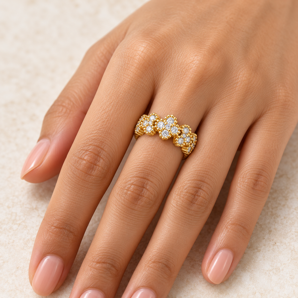 Crystal Lily Ring
