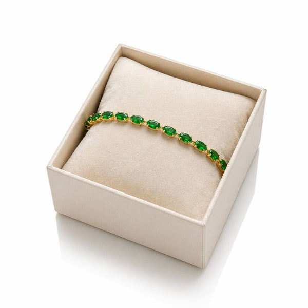 Marque Emerald Chain Bracelet