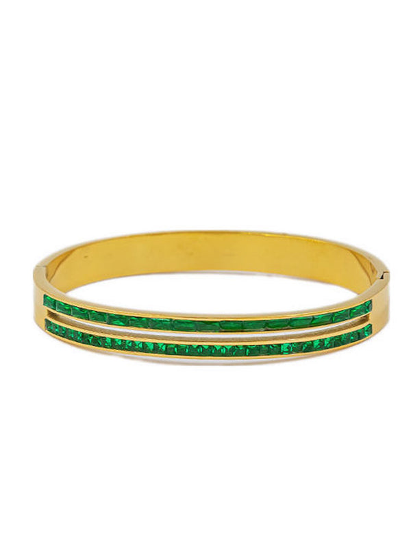 Ellie Emerald Bangle
