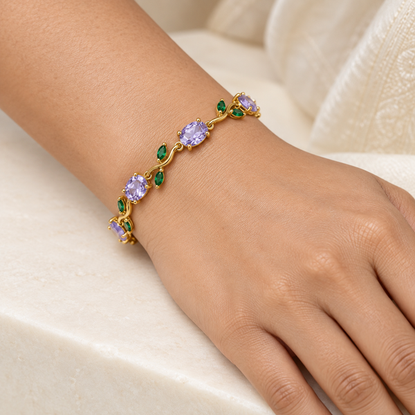 Lavi Tulip Emerald Leaf Bracelet
