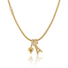 Dainty Heart Letter A Necklace