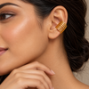 Gold Crescent Ear Cuff