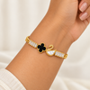 Swan Clover Bracelet