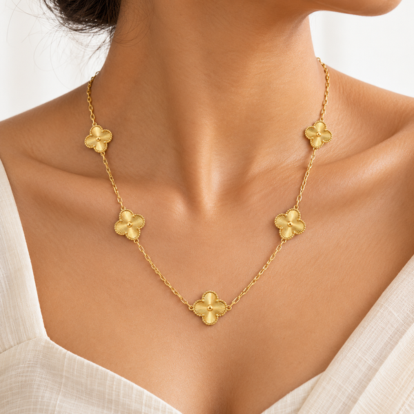 Gold Clover Necklace