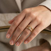 Halo Studded Clove Ring