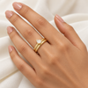 Crystal Pear Cut Ring