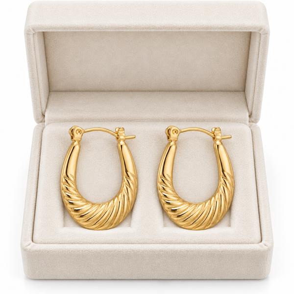 Crescent Wave Earrings