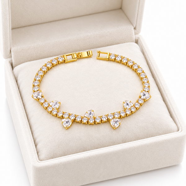 Luxe Teardrop Stud Bracelet