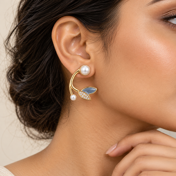 Dazzle Leaf Earrings