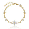 Crystal Flower Studded Bracelet