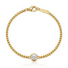Dainty Charm Gold Chain Bracelet