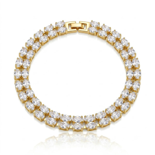 Aria Oval Crystal Bracelet