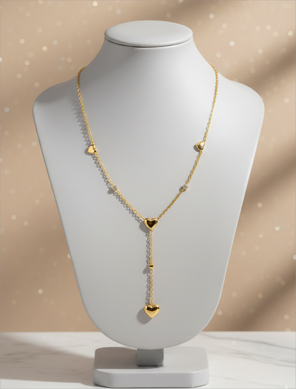 Heartstring Gold Necklace