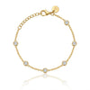 Round Crystal Accent Bracelet