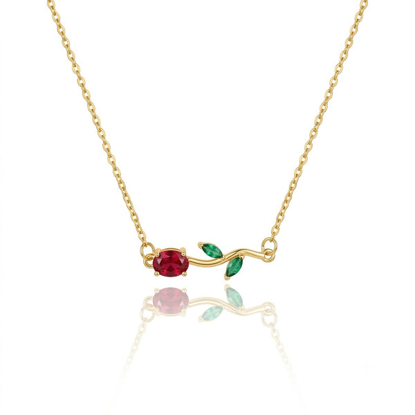 Red Tulip Necklace