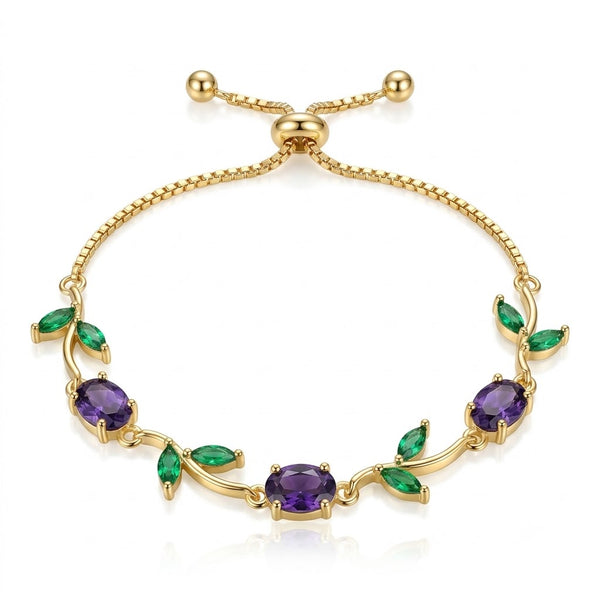 Blue Stardust Tulip Bracelet Adjustable