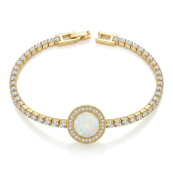 Moonstone Disc Nene Bracelet