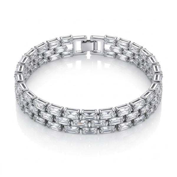 Silver Starlight Crystal Bracelet