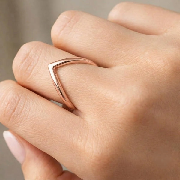 Minimal V Shape Ring