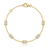 Crystal Rectangular Cut Bracelet
