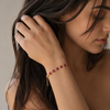 Rose Crystal Cube Bracelet