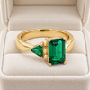 Emerald Duo Ring