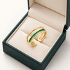 Poise Emerald Ring