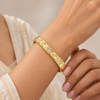 Crystal Carved Cuff Bracelet