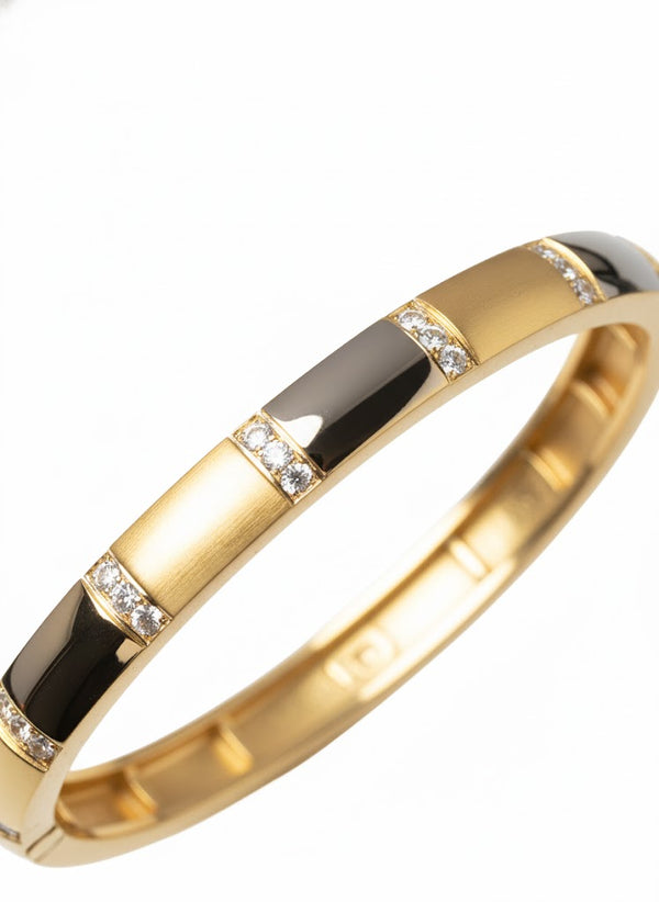 Gold Greek Pattern Bangle