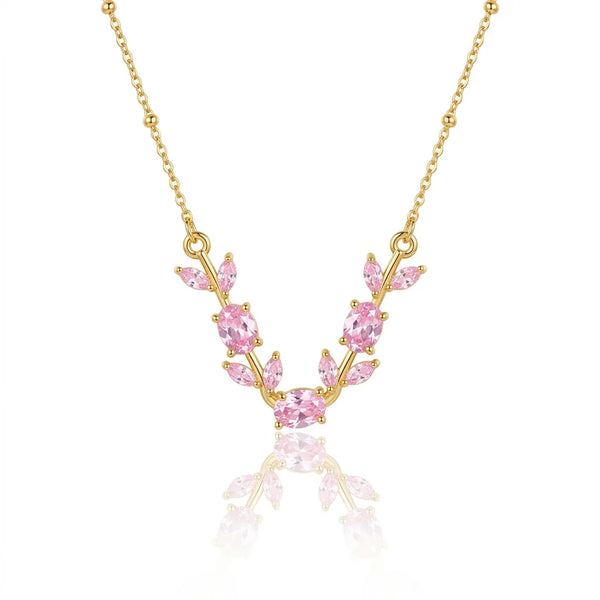 Aurora Blush Tulip Necklace