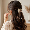 Pearl Studded Hair Claw hair claw clip – full product view on plain background