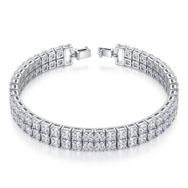 Dual Nene Layer Silver Bracelet