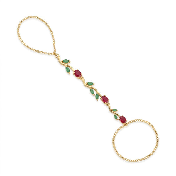 Maroon Tulip Handchain