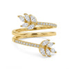 Gold Leaf Spiral Ring