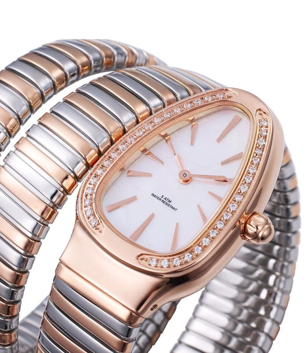 Mix Metal White Serpanti Watch