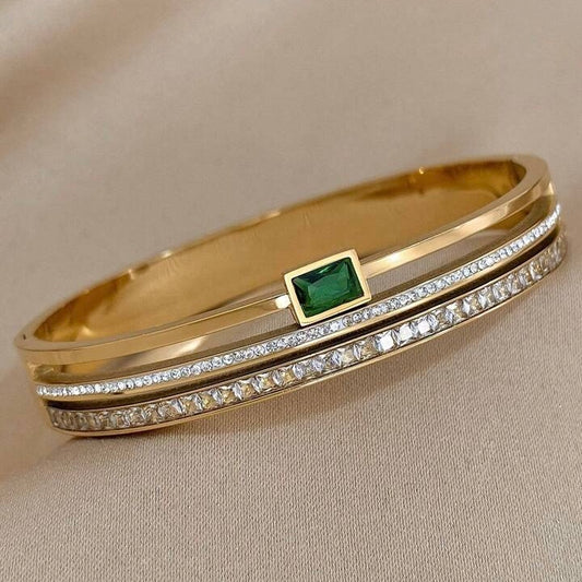 Emerald Stack Bangle