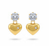 Sweetheart Stud Earrings