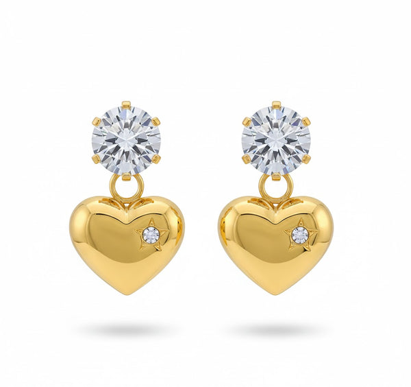 Sweetheart Stud Earrings