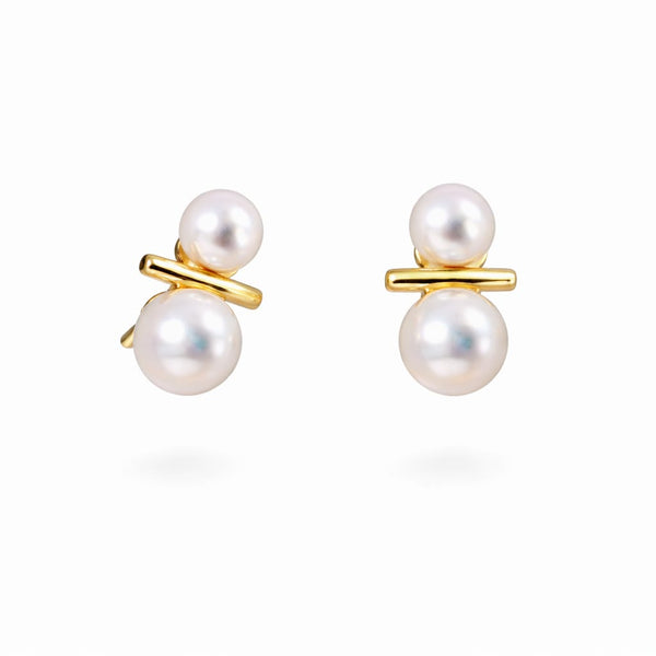 Dual Pearl Earrings