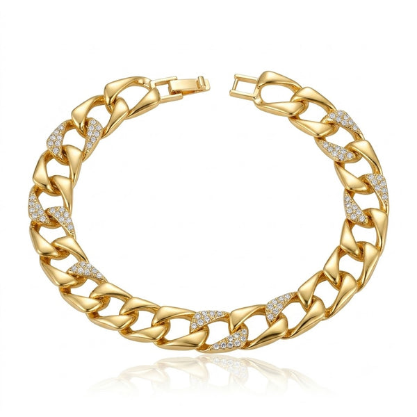 Cuban Gold Link Chain Bracelet