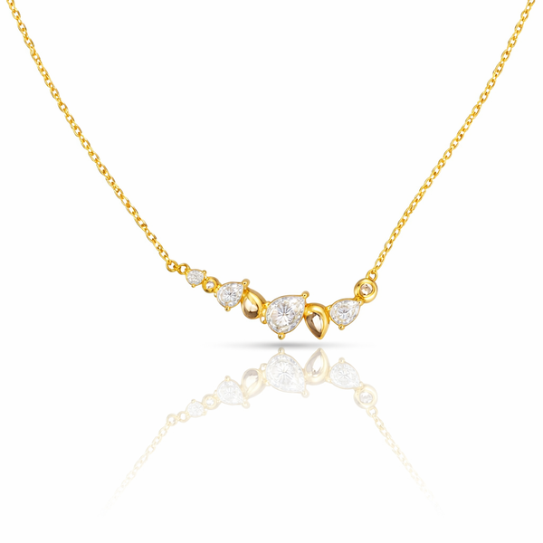 Teardrop cluster Necklace