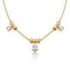 Teardrop Bow chain Pendant
